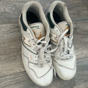 Men’s new balance 550’s white green gold size 8